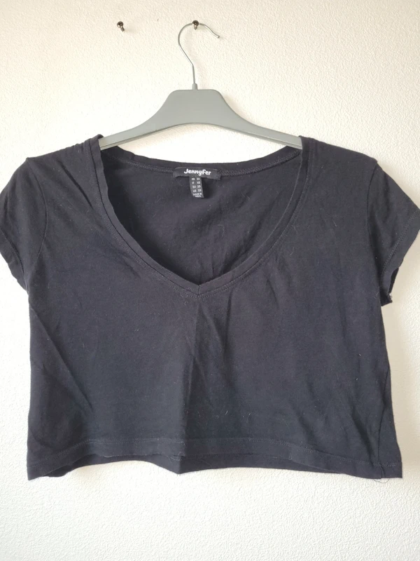 Crop top noir