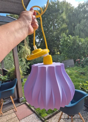 3d lampenkap met gele keramische fitting E27, état: Bon état, 30,00 €, 32,20 € Protection acheteurs incluse