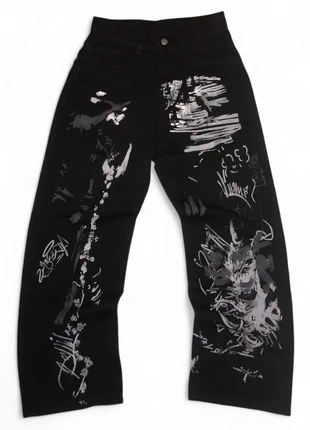 Jeans twonzjeans baggy vintage Y2K style JNCO Evisu à motifs gothique Japan streetwear - Taille M, marke: JNCO, zustand: Sehr gut, größe: M, 50,00 €, 53,20 € inklusive Vinted-Käuferschutz