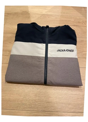 Manteau Veste Coup-vent Bleu Gris Jack & Jones 14 ans 164cm, marque: Jack & Jones, état: Très bon état, taille: S, 10,00 €, 11,20 € Protection acheteurs incluse