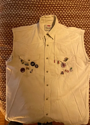 Chemise sans manche Lévis’, brand: Levi's, condition: Good, size: M, €13.00, €14.35 includes Buyer Protection