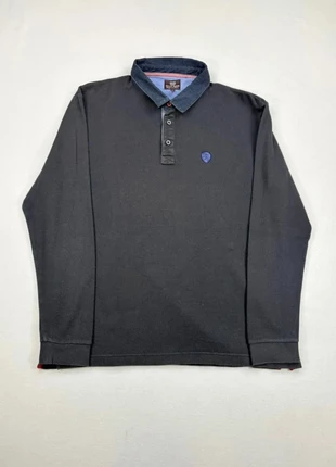 Polo manches longues noir Olly Gan 1981 col contrasté – taille 5 (L homme), brand: Vintage Dressing, condizioni: Ottime, taglia: L, €21.90, €23.70 include la Protezione acquisti Pro