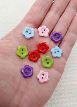 Bouton fleur multicolore 15mm couture - 10pcs A0684, marca: Mercerie Syllikan, estado: Muy bueno, 2,25 €, 3,06 € Protección al comprador Pro incluida