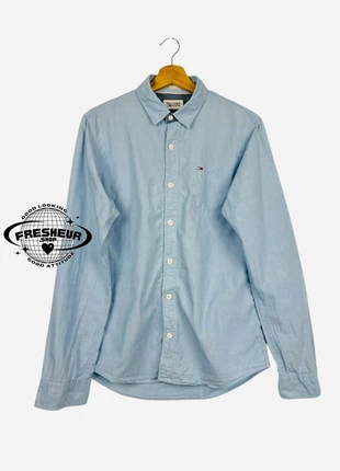 Chemise Tommy Hilfiger Manche longue Vintage style Luxe Bleu Clair - S (B87), marca: Tommy Hilfiger, estado: Muito bom, tamanho: S, €13.00, €14.35 inclui Proteção do Comprador Pro