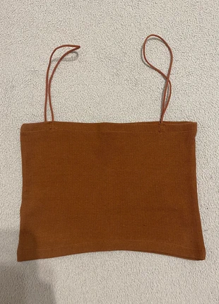 Crop top Zara marrone, marque: Zara, état: Très bon état, taille: S / 36 / 8, 2,00 €, 2,80 € Protection acheteurs incluse