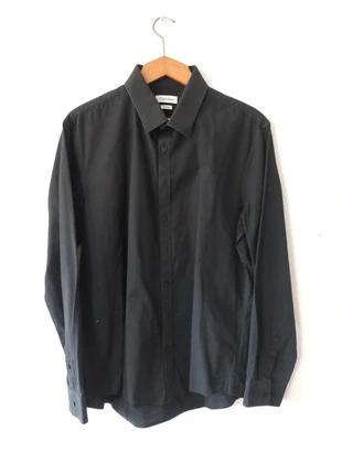 Chemise à manches longues noire Clavin Klein taille L pour homme, marque: Calvin Klein, état: Très bon état, taille: L, 10,00 €, 11,20 € Protection acheteurs incluse