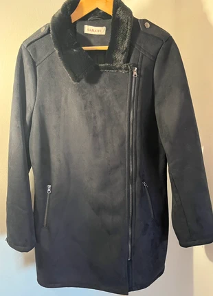 Manteau Camaïeu noir – taille 44 (taille petit, convient mieux à un 42), brand: Camaïeu, condizioni: Ottime, taglia: XL / IT 46 / EU 42, €12.00, €13.30 include la Protezione acquisti