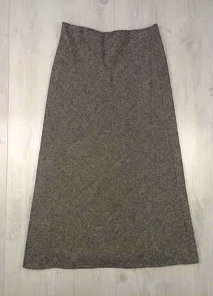 Jupe longue Promod maille tricotée gris chiné taille unique, merk: Promod, staat: Heel goed, maat: Universele maat, € 10,00, € 11,20 inclusief Kopersbescherming