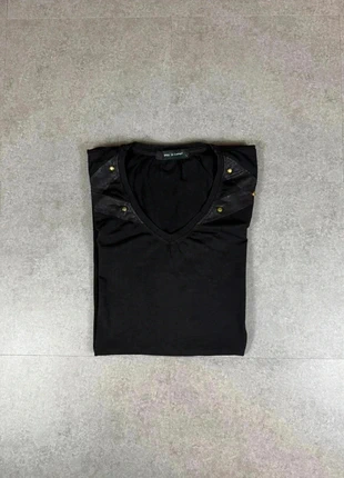 T-shirt noir décoré style biker – Taille L, brand: Enzo Di Capri, condition: Very good, size: L, €4.00, €4.90 includes Buyer Protection