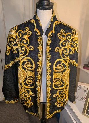 Vintage Baroque Bomber Jacket - Statement Piece, condition: Good, size: L / 40 / 12, €29.00, €31.15 includes Buyer Protection