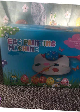 Set jeu Pâques pâque paque : palette peinture +  3 œufs à peindre avec Accessoire tenir oeufs, merk: kidstoysa, staat: Nieuw met prijskaartje, maat: 8 jaar / 128 cm, € 3,60, € 4,48 inclusief Kopersbescherming