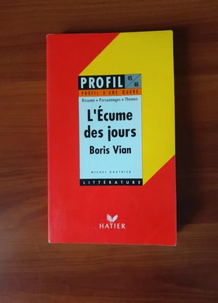 Profil d'une œuvre - L'écume des jours de Boris Vian, zustand: Sehr gut, 1,00 €, 1,75 € inklusive Vinted-Käuferschutz