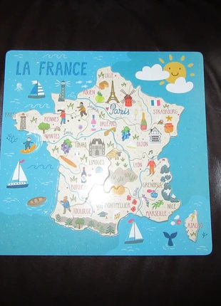 Puzzle en bois de la France, marque: Puzzle, état: Neuf sans étiquette, taille: 3 ans / 98 cm, 4,00 €, 4,90 € Protection acheteurs incluse