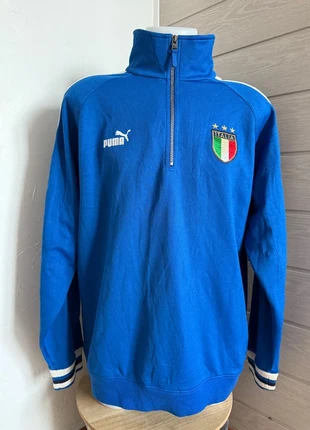 Quart zip puma italia Vintage bleu - XL, marca: Puma, estado: Muito bom, tamanho: XL, €19.00, €20.65 inclui Proteção do Comprador