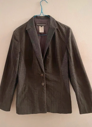 Tony LaMarca 38 M grey with tiny red stripes blazer suit jacket patchwork japandi, brand: Tony Lamarca, condition: Very good, size: M / 38 / 10, €5.00, €5.95 includes Buyer Protection