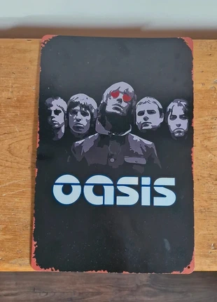 Oasis Decorative Tin Wall Art / Band Poster, brand: Oasis, condition: Good, £7.50, £8.58 includes Buyer Protection Pro