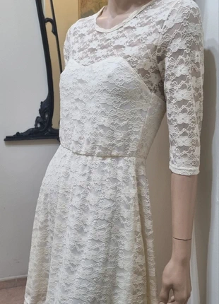 Abito sweet core in pizzo avorio - Perfetto per Cerimonie/Eventi, marca: CHIC, estado: Muy bueno, tamaño: M / 38 / 10, 7,00 €, 8,05 € Protección al comprador incluida