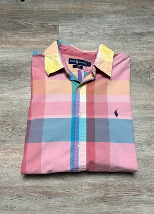 Chemise Ralph Lauren manche courte couleur rose à carreaux taille XL en très bon état, marca: Ralph Lauren, estado: Muy bueno, tamaño: XL, 17,00 €, 18,55 € Protección al comprador Pro incluida