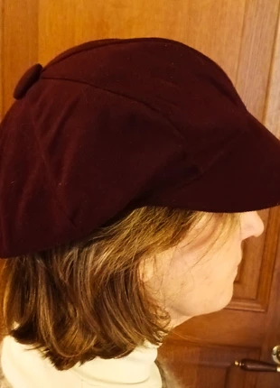 Casquette gavroche vintage bordeaux, état: Très bon état, taille: 57, 5,00 €, 5,95 € Protection acheteurs incluse