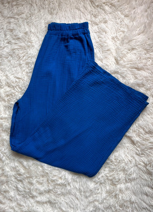 pantalon bleu roi en gaz de coton taille S, marque: vaea, état: Neuf sans étiquette, taille: S / 36 / 8, 20,00 €, 21,70 € Protection acheteurs incluse