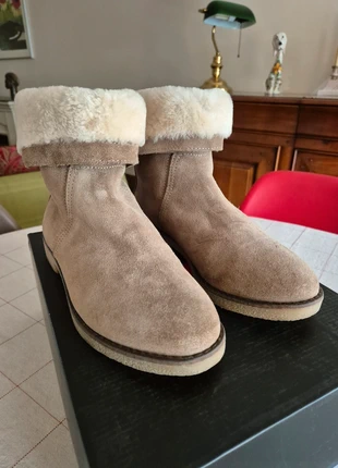 Bottines en Cuir  / Daim Beige P 39, condizioni: Nuovo senza cartellino, taglia: 39, €70.00, €74.20 include la Protezione acquisti