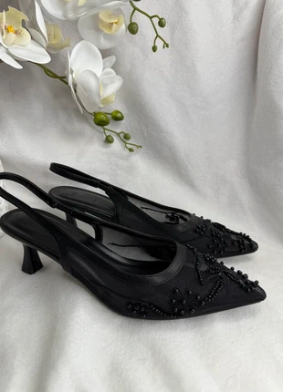 Slingback a perle noires 42, marque: Boutique indépendante, état: Neuf sans étiquette, taille: 42, 23,00 €, 24,85 € Protection acheteurs (Pro) incluse