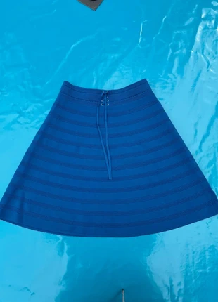 Jupe à rayures bleue Sandro Paris - Taille M (38), marke: Sandro, zustand: Sehr gut, größe: M / 38 / 10, 27,00 €, 29,05 € inklusive Vinted-Käuferschutz