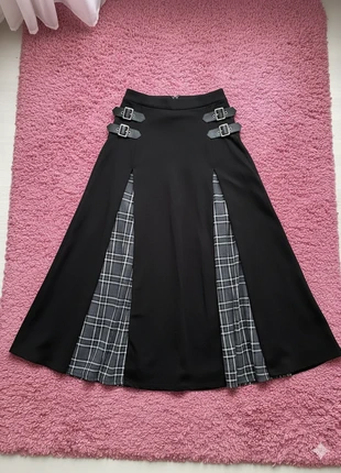 Jupe longue goth/Y2K avec sangles ajustable taille M, brand: Alchemy Gothic, condition: New without tags, size: M / 38 / 10, €49.99, €53.19 includes Buyer Protection