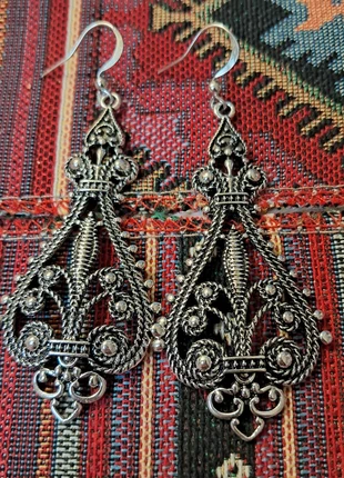 Boucle d'oreille métal couleur argent inde india hippie boheme bohemian ethnique bali neuf, marke: Boheme, zustand: Neu, 9,00 €, 10,15 € inklusive Vinted-Käuferschutz