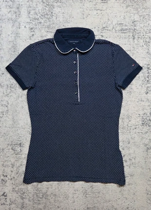 👕 Polo Tommy Hilfiger XS Femme Bleu Marine Pois Vintage Preppy Chic, brand: Tommy Hilfiger, condizioni: Ottime, taglia: XS / IT 38 / EU 34, €24.95, €26.90 include la Protezione acquisti Pro