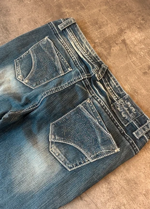 Vintage Y2K Flared Bootcut Jeans - Miss Me / True Religion / Rock Revival / Dolce & Gabbana Style, merk: Miss, staat: Heel goed, maat: XL / 42 / 14, € 44,99, € 47,94 inclusief Kopersbescherming