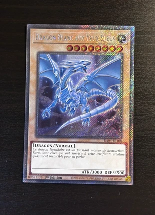 Magnifique carte Dragon Blanc Aux Yeux Bleus  en Platinium Secret Rare RA04-FR108 Yu-Gi-Oh!, marque: Yu-Gi-Oh!, état: Neuf sans étiquette, 4,90 €, 5,85 € Protection acheteurs incluse