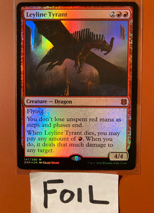 MtG ZNR - Leyline tyrant (foil), marque: Magic: The Gathering, état: Très bon état, 3,50 €, 4,38 € Protection acheteurs incluse