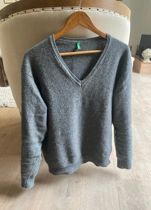 Pull gris Benetton, brand: Benetton, condition: Very good, size: L / 40 / 12, €8.00, €9.10 includes Buyer Protection