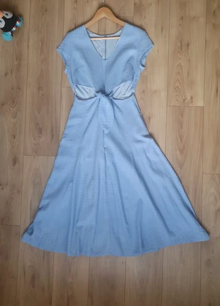 Robe Dress Midi semi-évasée Casual d'été bleu clair La Chocole - Taille M, merk: Vintage Dressing, staat: Heel goed, maat: M / 38 / 10, € 18,00, € 19,60 inclusief Kopersbescherming