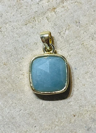 Pendentif en amazonite facettée, merk: pendentif amazonite, staat: Nieuw zonder prijskaartje, € 12,00, € 13,30 inclusief Kopersbescherming Pro