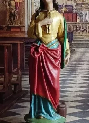 Statue Sainte Godelieve célébrations festives religion, brand: Religion, condition: Very good, €45.00, €47.95 includes Buyer Protection