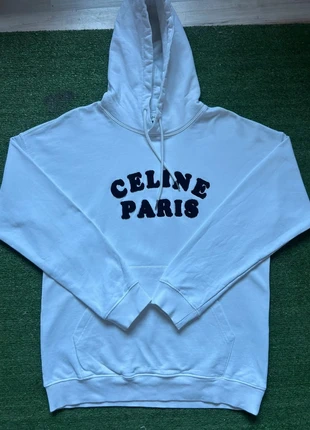 Superbe pull à capuche Céline blanc avec logo brodé taille S, marke: Céline, zustand: Sehr gut, größe: S, 198,00 €, 208,60 € inklusive Vinted-Käuferschutz