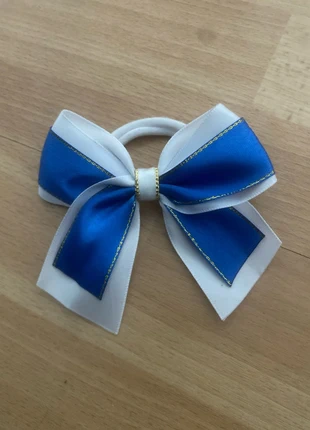 noeud cheveux fait main bleu, blanc, doré, marca: Fait Main, estado: Novo com etiquetas, €3.00, €3.85 inclui Proteção do Comprador