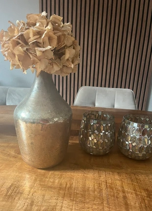 nieuwe goudkleurige vaas, merk: landelijk wonen, staat: Nieuw zonder prijskaartje, € 17,50, € 19,08 inclusief Kopersbescherming