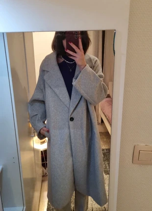 Long manteau gris, marque: Zara, état: Neuf sans étiquette, taille: XL / 42 / 14, 70,00 €, 74,20 € Protection acheteurs incluse