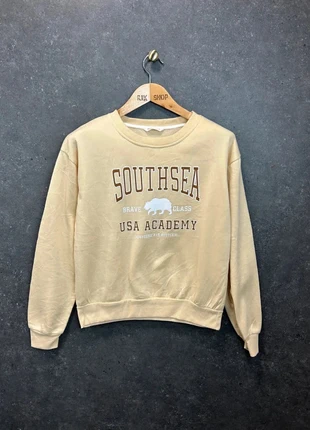 Sweat Hoodie USA University Vintage Dressing Ecru L Homme Sérigraphie, brand: Vintage Dressing, condizioni: Ottime, taglia: L, €14.25, €15.66 include la Protezione acquisti Pro