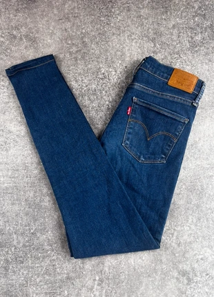 Jean Levi’s 720 High Rise Super Skinny femme W27 L32 bleu brut taille haute coupe skinny premium, merk: Levi's, staat: Heel goed, maat: M / 38 / 10, € 22,90, € 24,75 inclusief Kopersbescherming