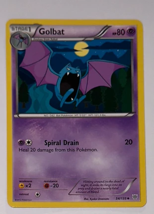 Pokémon Card: Golbat #54/135 (Pokemon Plasma Storm), brand: Pokémon, condition: New with tags, £0.78, £1.52 includes Buyer Protection