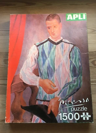 Puzzle 1500 Apli, Arlequín Picasso, marca: Apli, estado: Bom, €6.00, €7.00 inclui Proteção do Comprador