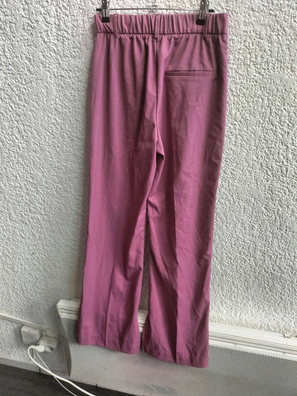 Pantalon Bershka lila straight slit TM - photo numéro 8