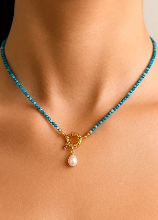 💎Raffinata collana “Côte d’Azur” - 45 cm - Nuova💎, marque: Handmade, état: Neuf sans étiquette, 15,50 €, 16,98 € Protection acheteurs incluse