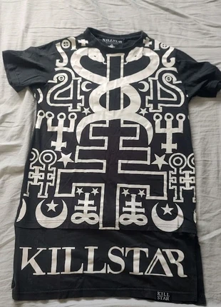Killstar long t-shirt, merk: Killstar, staat: Goed, maat: S, € 8,00, € 9,10 inclusief Kopersbescherming