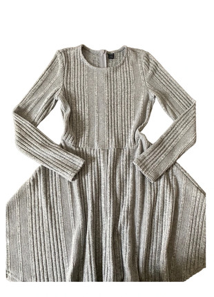 Robe Grise Côtelée Shein, marque: Shein, état: Très bon état, taille: S / 36 / 8, 2,00 €, 2,80 € Protection acheteurs incluse