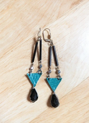 Boucles d'oreilles pendantes, merk: Inconnu, staat: Nieuw zonder prijskaartje, € 8,00, € 9,10 inclusief Kopersbescherming